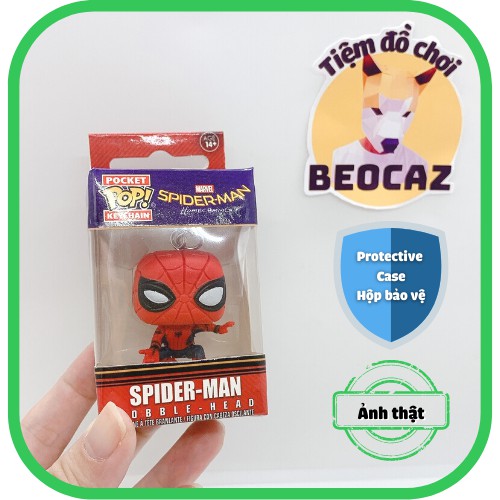 [Full Box] [Tặng Protective Case] Móc khoá Funko dễ thương Spider Man Người nhện của Avengers Biệt đội siêu anh hùng
