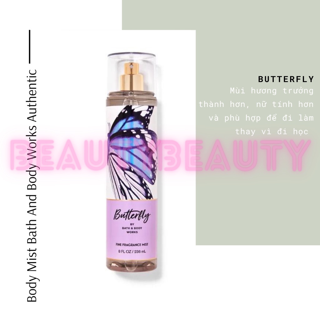 🎀 Body mist / Xịt thơm toàn thân Bath & Body Works BUTTERFLY