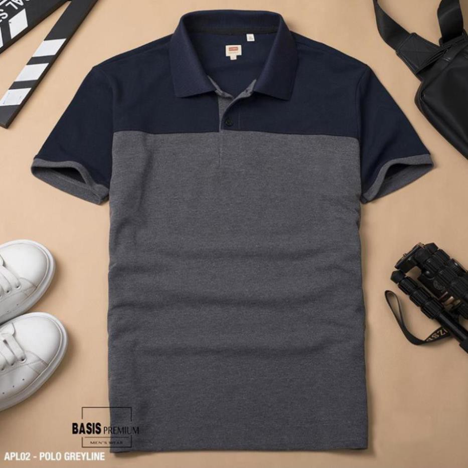 Áo Polo nam Grey-line phối màu cực xịn, cao cấp - Giá tốt, số lượng rất ít