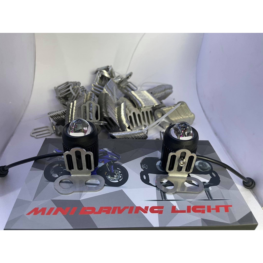 pass chảng 3 pass chân phuộc lắp đèn trợ sáng mini chất liệu inox 304 không gỉ giá 1 cặp