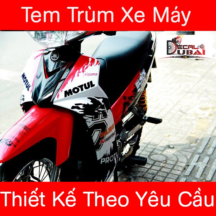 Tem Trùm Sirius Trắng Đỏ Motul