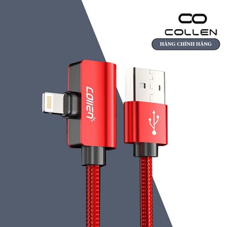 [Chính hãng] Cáp sạc + tai nghe chân dẹt cao cấp 2 lỗ kết nối iPhone Collen, vừa sạc vừa nghe nhạc. [Bảo hành 6 tháng]