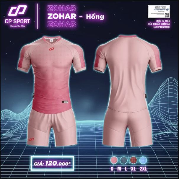 Bộ Trang Phục Bóng Đá CP ZOHAR - Hồng - ViKi Sport