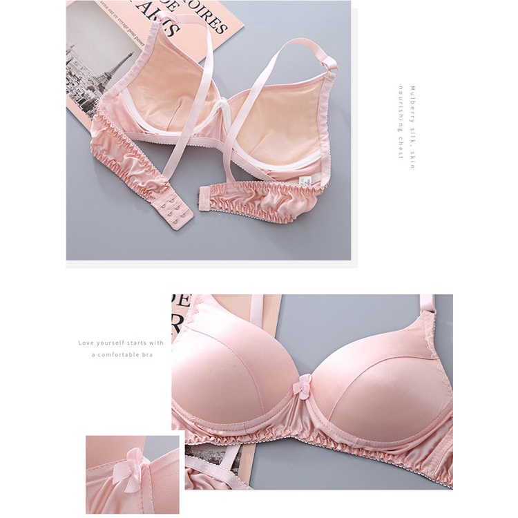 Áo ngực nữ lụa dâu tằm cao cấp, thiết kế đơn giản, trẻ trung, dễ phối đồ (MS 04067) Anna Shop