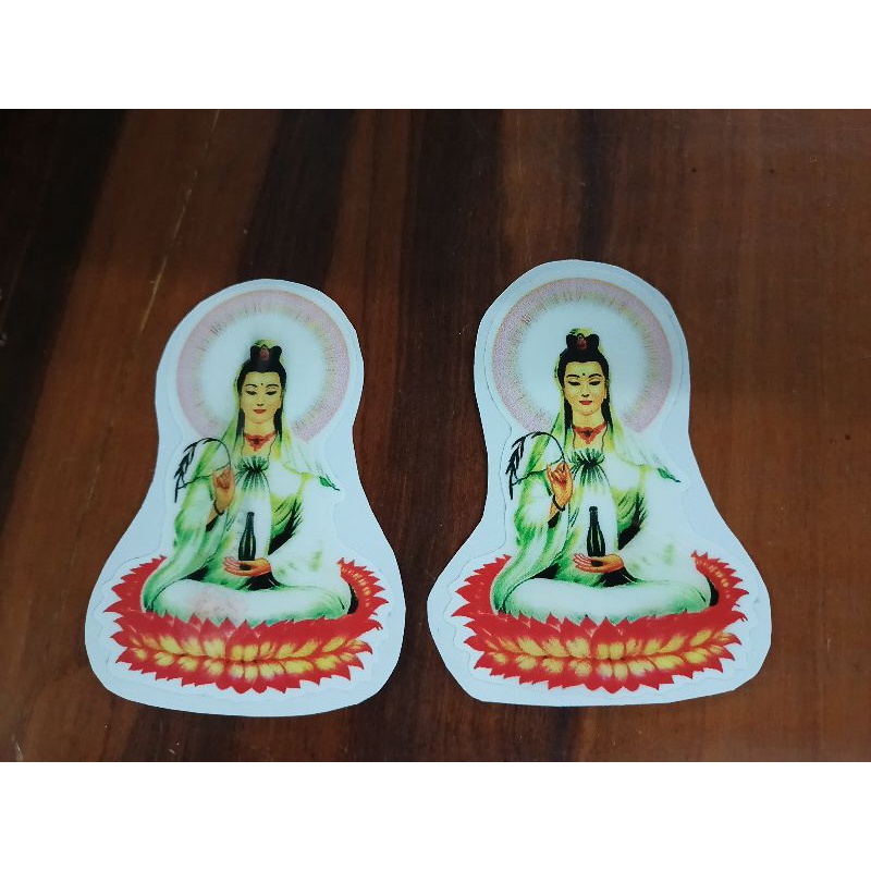 Bộ 2 tem nổi hình Phật 3D siêu đẹp 10cm
