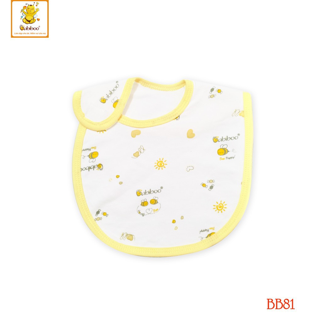 [BB81] Yếm Dán sơ sinh cotton 2 lớp BABIBOO