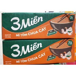 Combo 2 Thùng Mì 3 Miền 30 Gói x 65gr