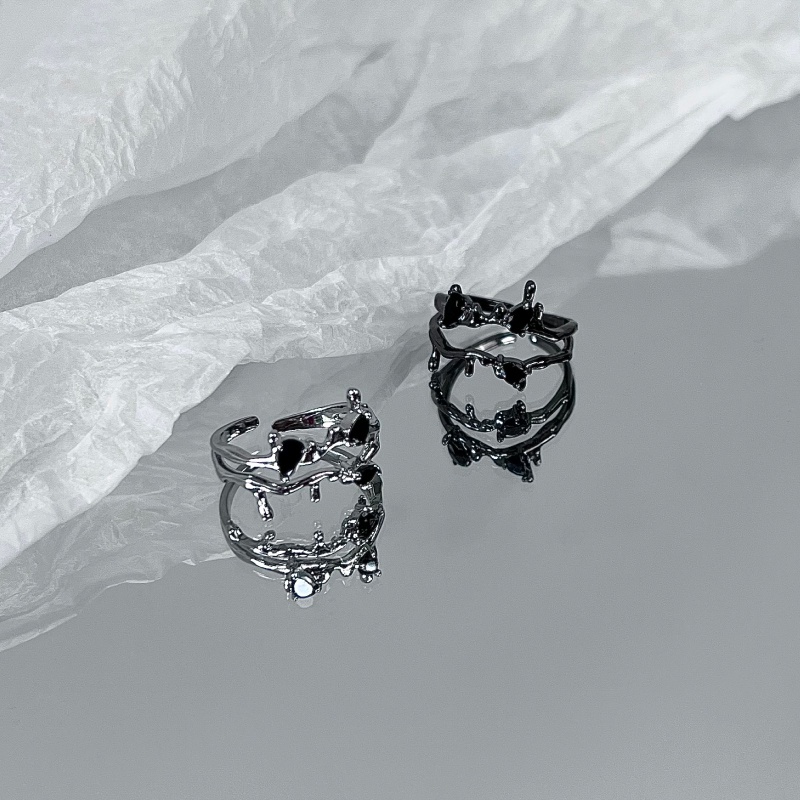 Nhẫn Đeo Tay Thiết Kế Hai Lớp Phong Cách Mới Lạ Cá Tính