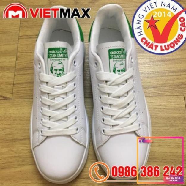 Tết Sale XẢ [Chính Hãng] Giày Adidas Stan Smith Gót Xanh Lá Nam Nữ . 2020 Xịn Nhẩt NEW ✔️ . ^ ' ) ྇ ! ⁸ '\ -t5