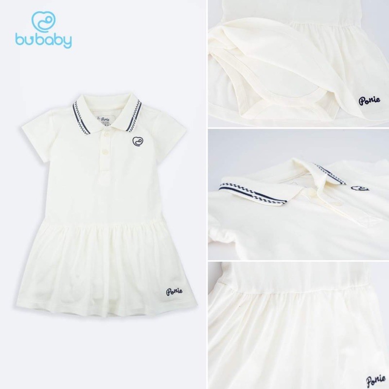 Bộ body polo bé gái BUBABY ponie 3m - 18m