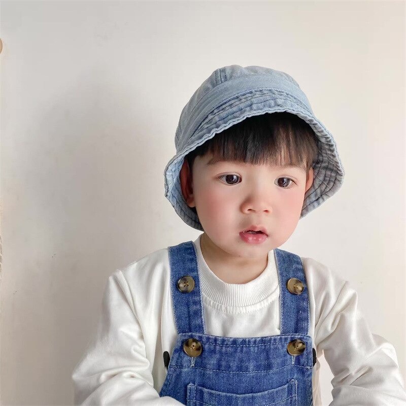 Nón Tai Bèo Denim Thời Trang Hè Thu Cho Bé Trai