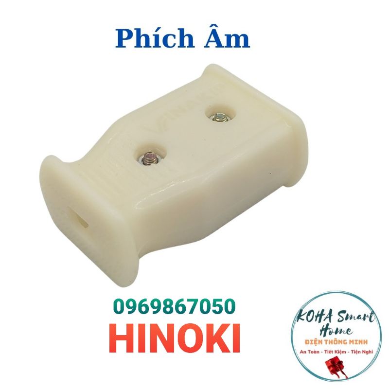 Phích cắm âm HINOKI - Phích cái - Phích nối âm - Phích cắm chịu tải chính hãng