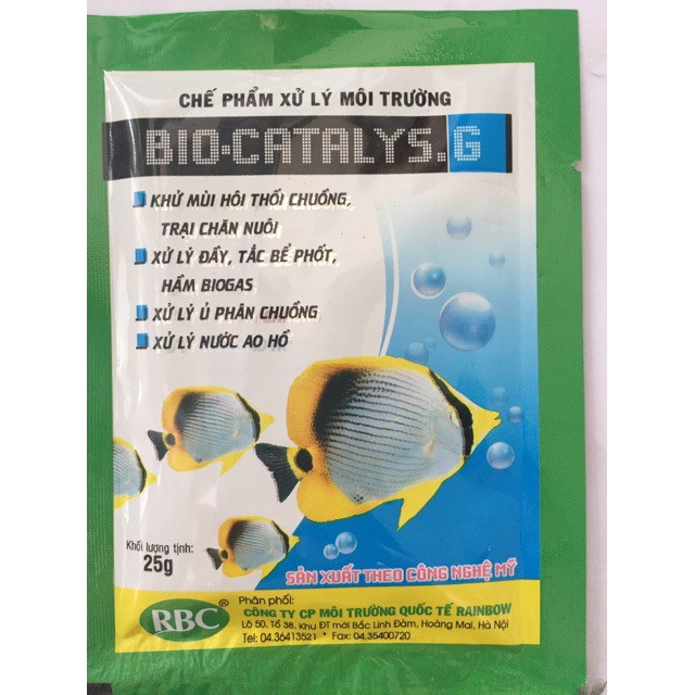 Bán Chế phẩm xử lý môi trường BIO-CATALYS (25gr) hàng nhập, phân phối trong nước bởi thietbinhavuon.