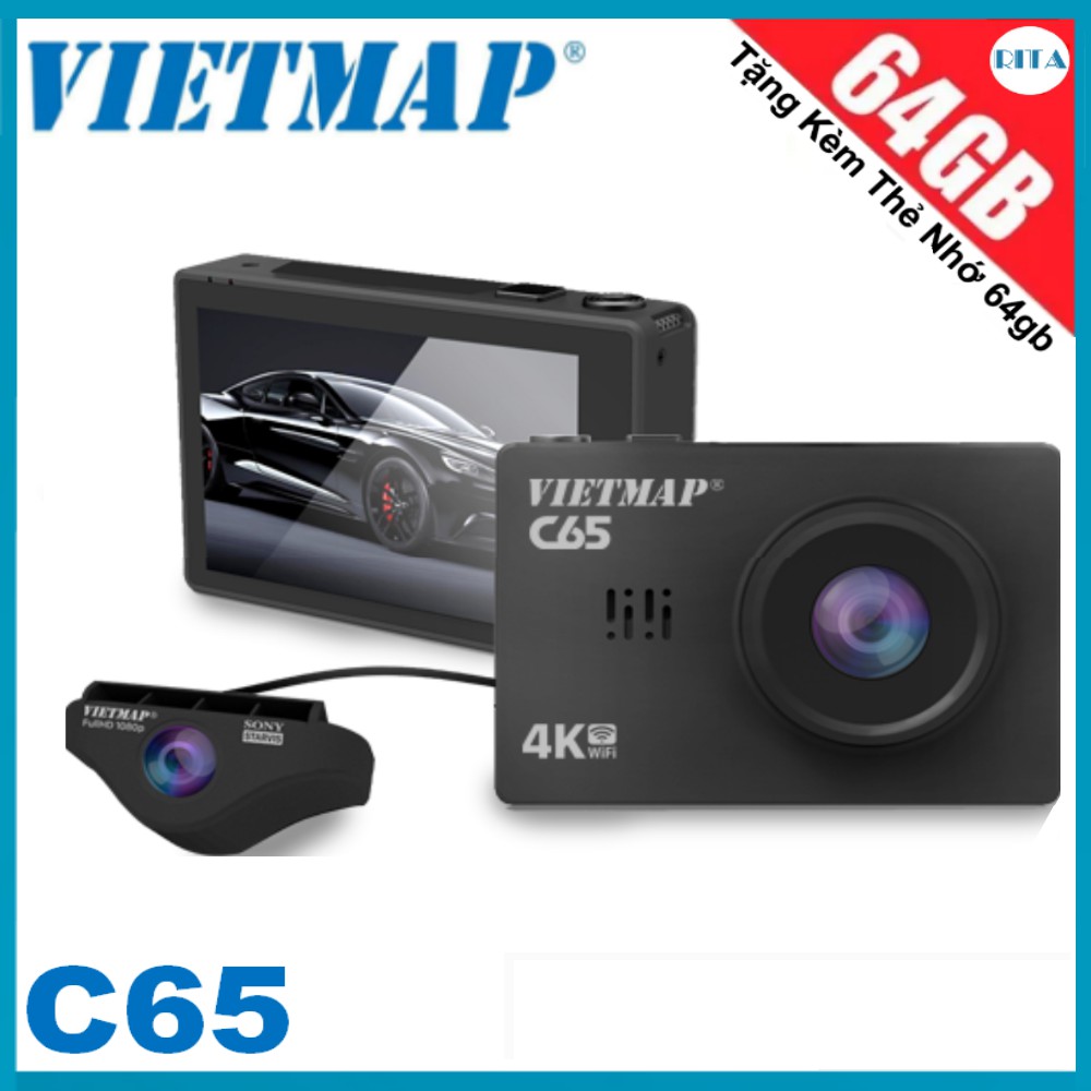 [Miễn Phí Lắp Đặt] Camera Hành Trình Vietmap C65