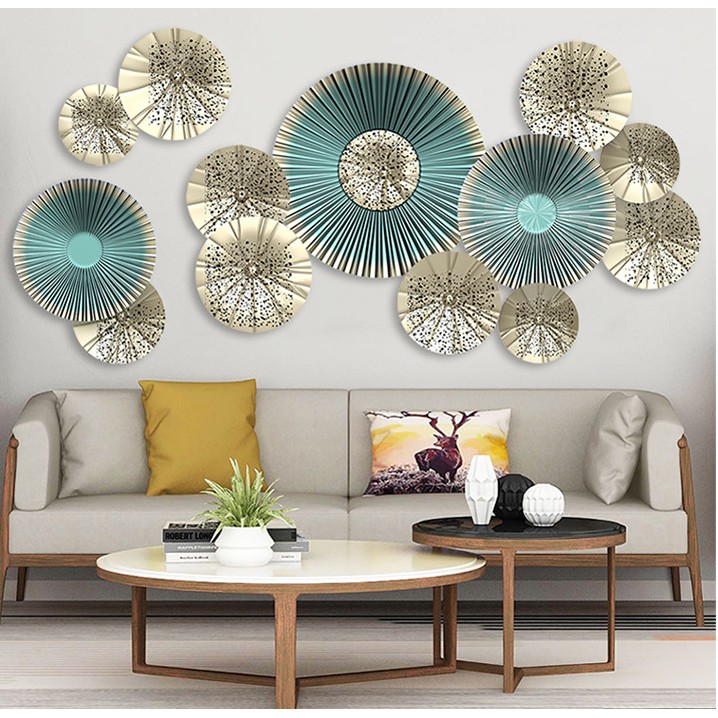 Decal dán tường trang trí - LÁ SEN XANH HIỆN ĐẠI SẮC NÉT HIỆN ĐẠI