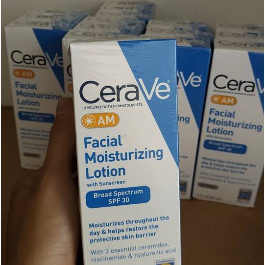 [DATE 2022] Kem Dưỡng Ẩm Ban Ngày CeraVe Facial Moisturizing SPF30 (AM 60ml)