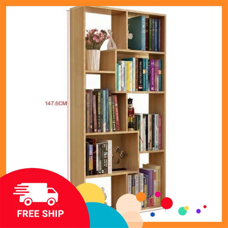 Kệ gỗ chữ U, kệ gỗ để sàn đa ngăn có ảnh thật - gỗ MDF-HỎA TỐC