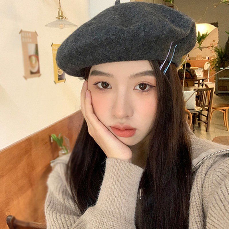 Mũ beret kiểu cổ điển thời trang thu đông dành cho nữ