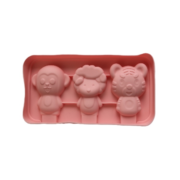 Khuôn kem silicone 3 chiếc hình động vật - Khuôn kem Hot Hit cực cute nhà Beemart