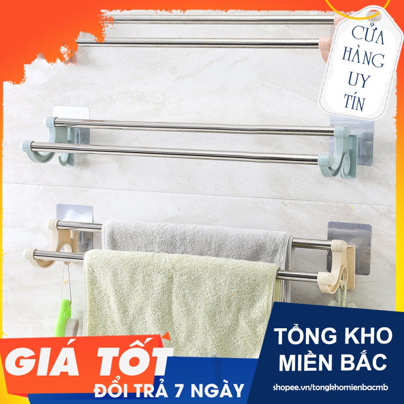 Giá treo khăn đa năng 2 tầng (LOẠI DÁN)