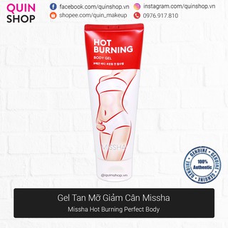 Gel Tan Mỡ Missha Hot Burning Perfect Body Gel