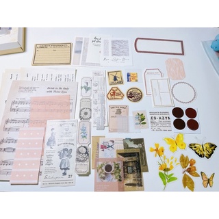 Set 50 giấy và sticker trang trí Bullet Journal