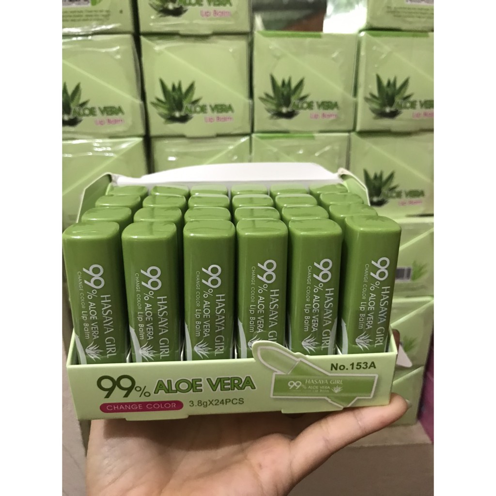 Son dưỡng môi Nha đam Hasaya Girl Aloe Vera 99% Thái Lan