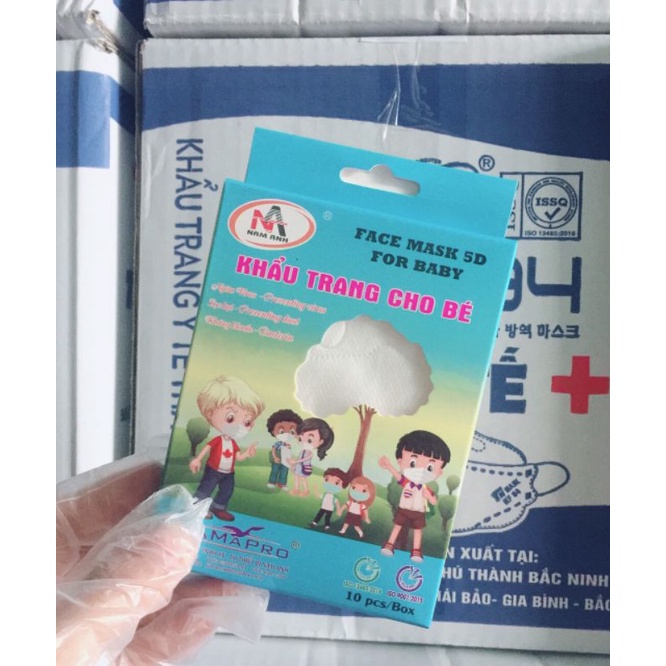 Khẩu trang trẻ em 5D Mask FAMAPRO Nam Anh - Khẩu trang y tế kháng khuẩn, chống tia UV để bảo vệ làn da bé
