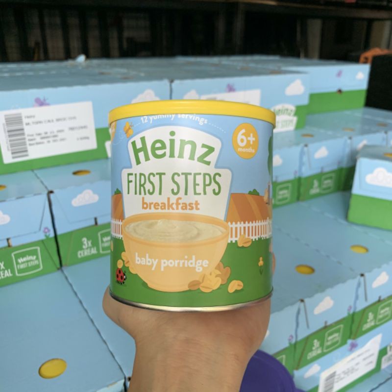 BỘT ĂN DẶM HEINZ ANH VỊ MẶN HOẶC NGỌT  HỘP 200G CHO BÉ TỪ 6 THÁNG TUỔI DATE 2023, 2024