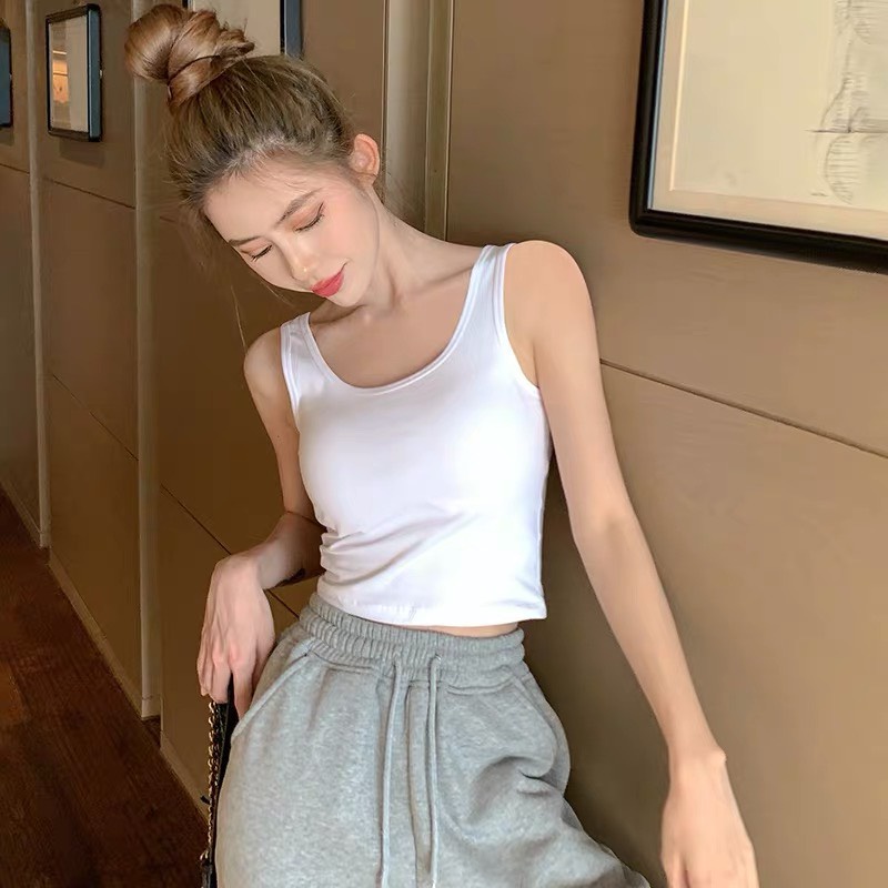 Áo ba lỗ nữ THE MEI 1992 cao cấp - Áo ba lỗ dáng ôm sát nách màu trơn basic chất liệu cotton mềm mịn thoáng mát 2022 | BigBuy360 - bigbuy360.vn