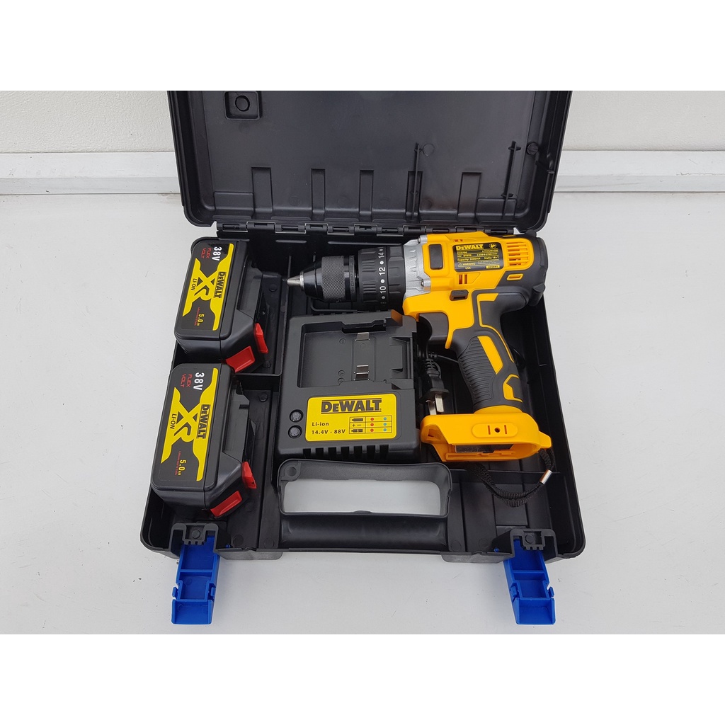 KHOAN KHÔNG DÂY Dewalt 118v -  Tặng kèm 29 phụ kiện -  2 Pin - Khoan bê tông, gỗ, sắt, bắt vít,.. - Đảo chiều