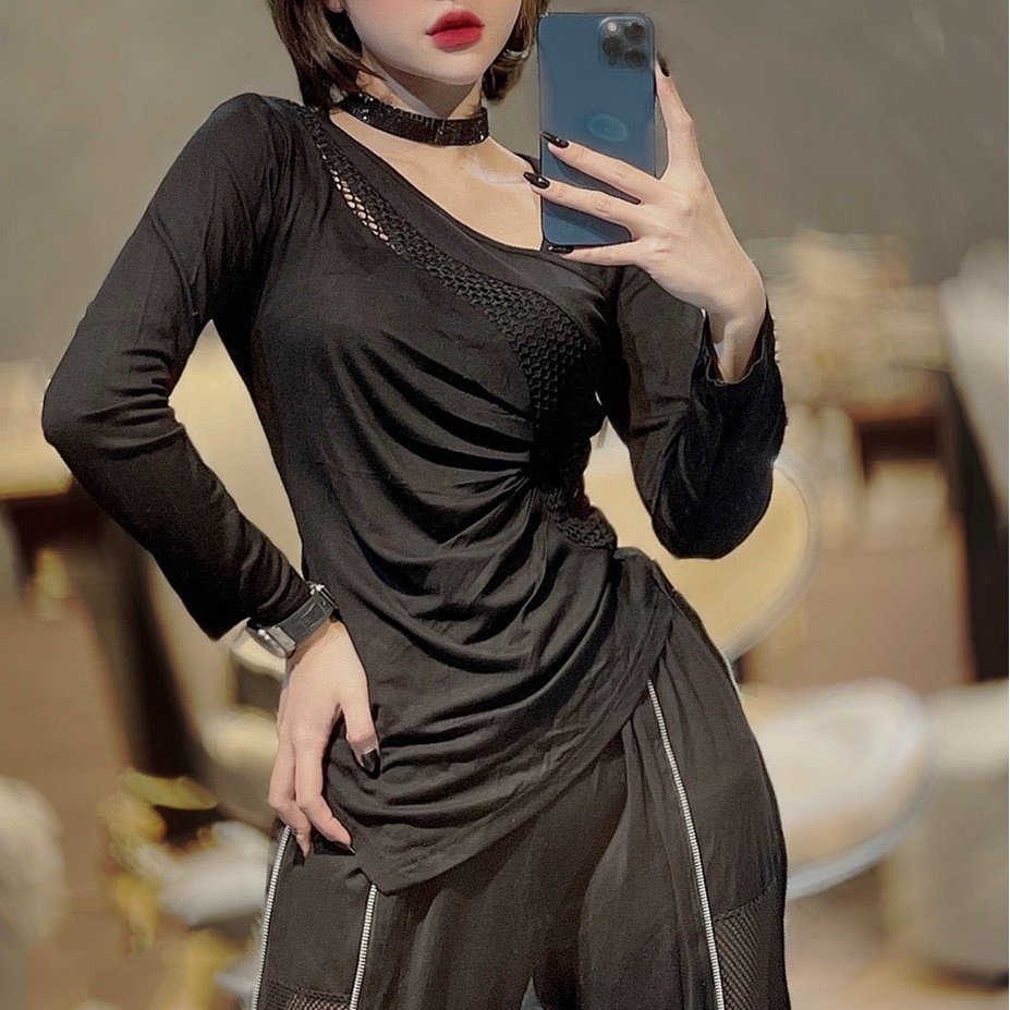 Áo Thun Lệch Vai Body Ảnh Chụp Thật Freesize Ảnh Chụp Thật Chóe