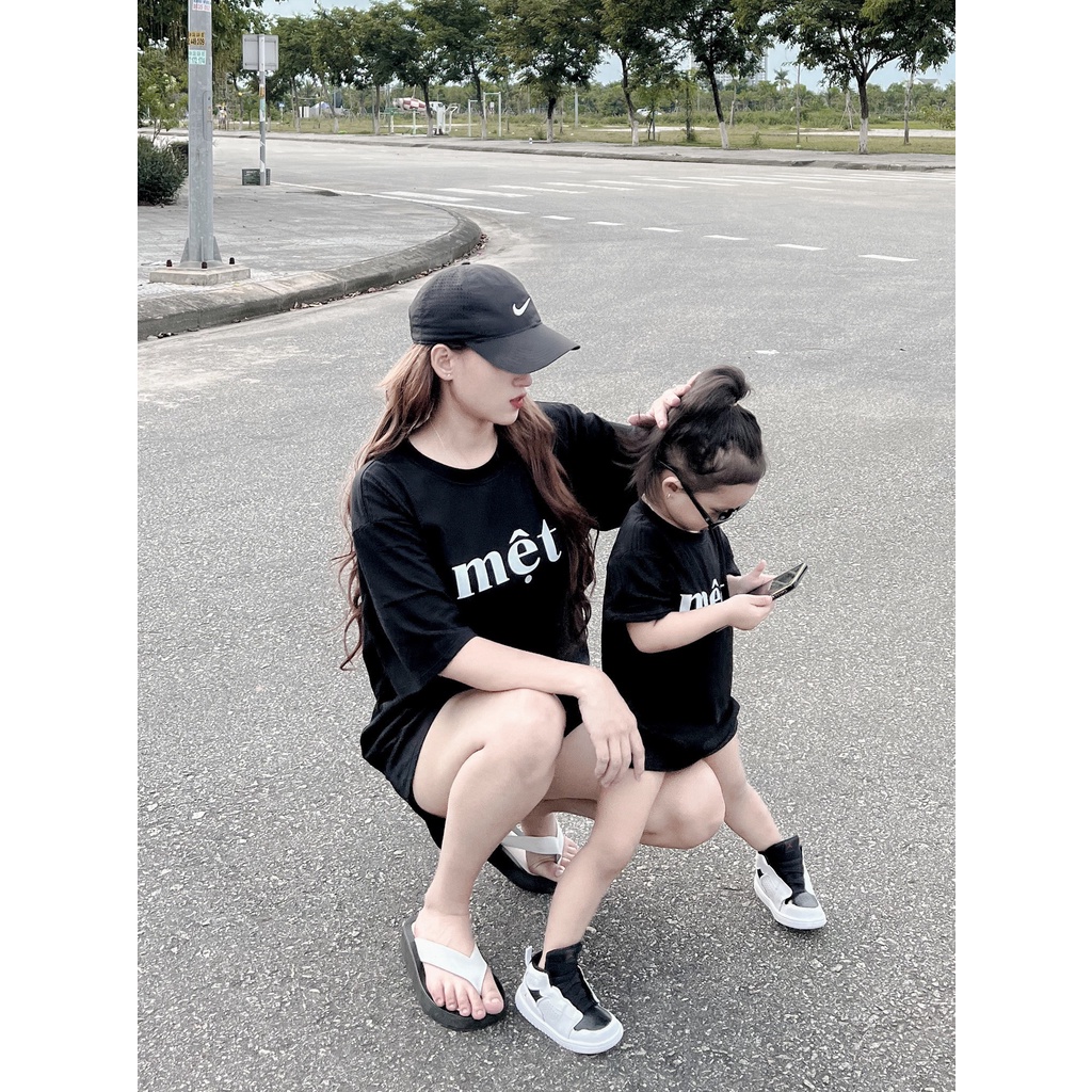 Áo thun Mệt gia đình , áo phông trẻ em unisex , Kid_genZ