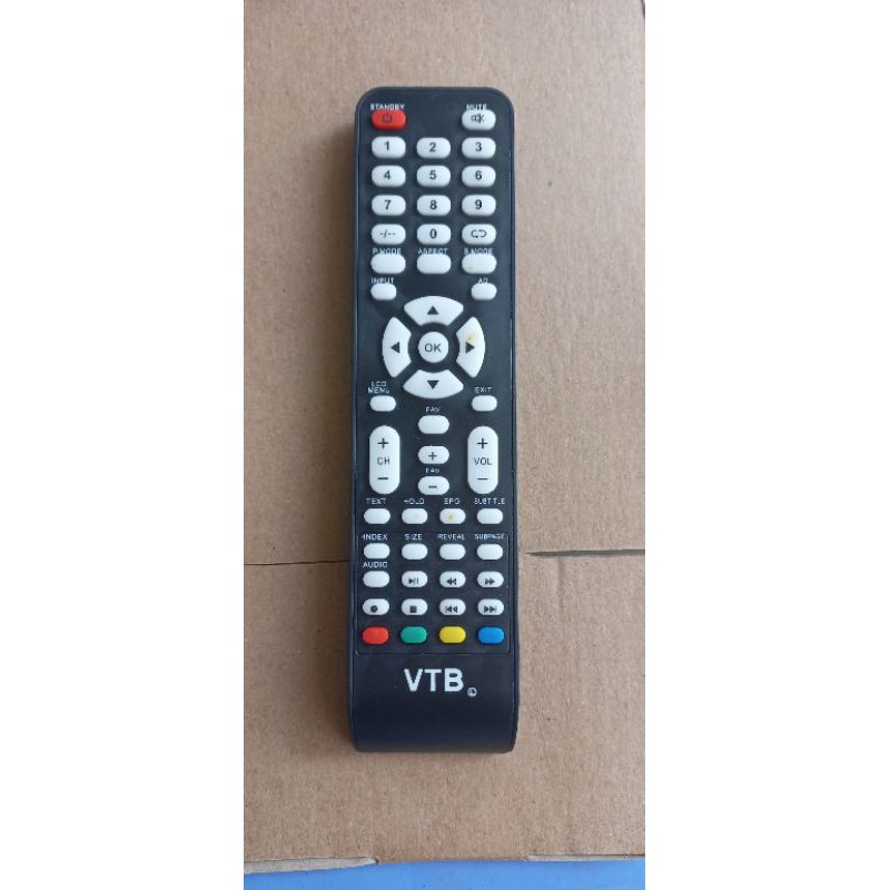 Điều khiển đầu thu VTB ,Remote đầu truyển hình kỹ thuật số VTB loại tốt tặng kèm pin