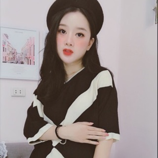 Áo len giấu quần hoạ tiết X