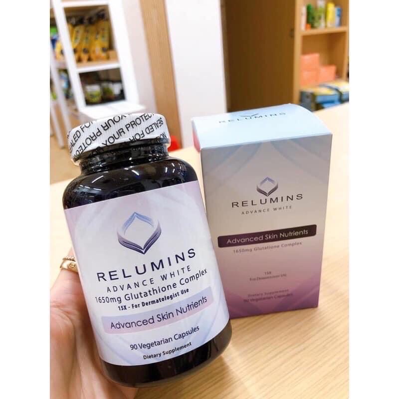 VIÊN UỐNG TRẮNG DA RELUMINS ADVANCE WHITE 1650MG