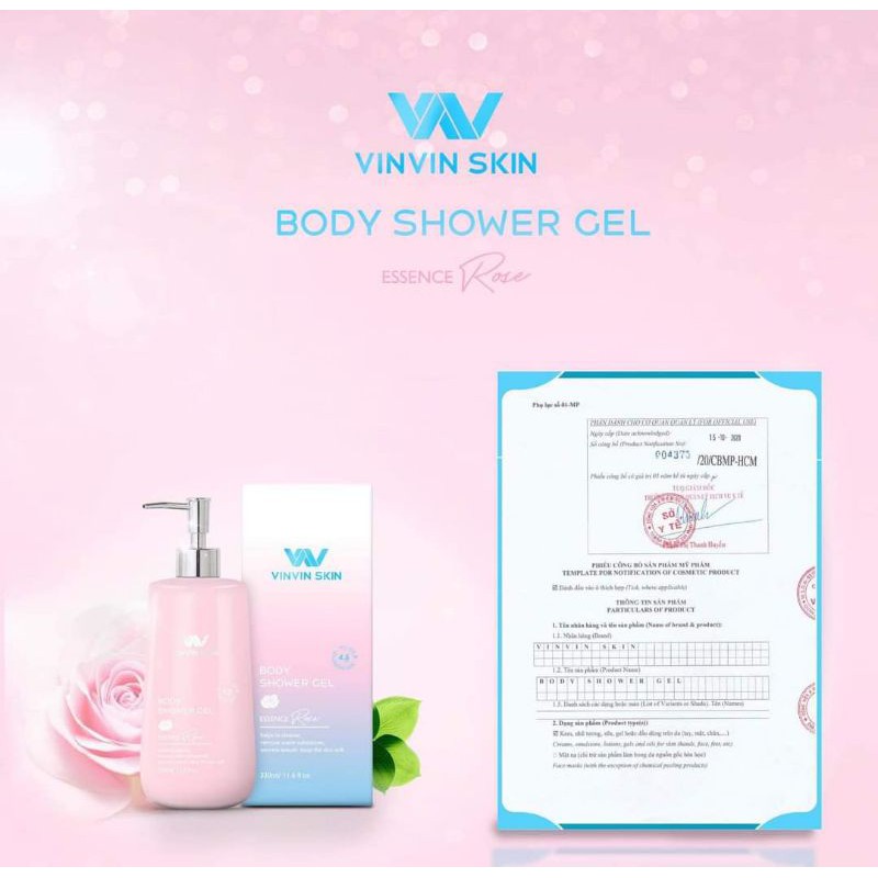 SỮA TẮM DƯỠNG TRẮNG DA HÀN QUỐC CHIẾT XUẤT HOA HỒNG - VINVIN SKIN TRẮNG HỒNG TỪ BÊN TRONG, NGĂN NGỪA LÃO HÓA DA. | BigBuy360 - bigbuy360.vn