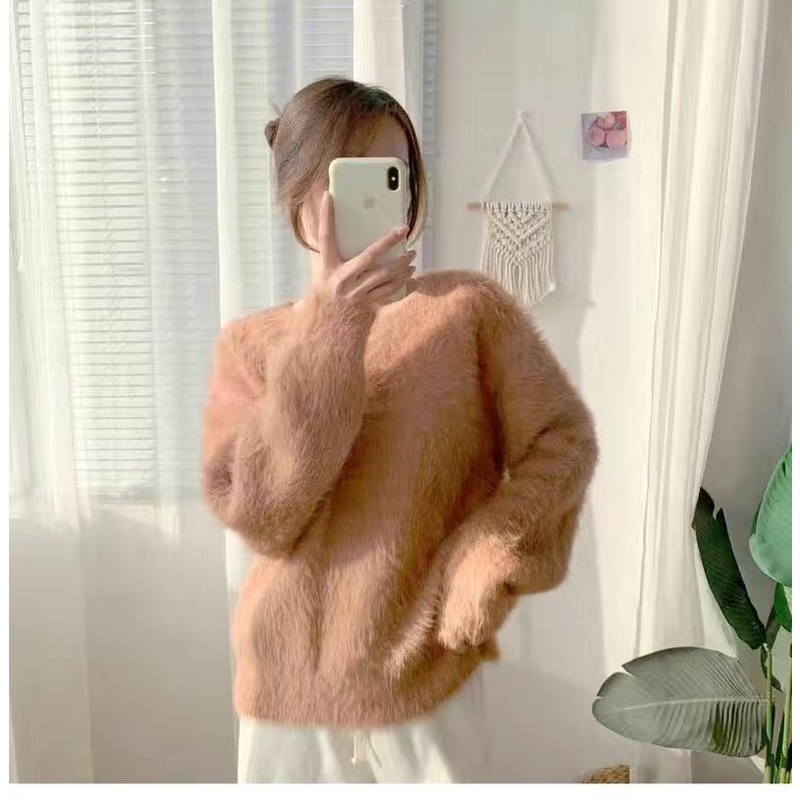 Áo len lông thỏ cao cấp siêu mềm mịn , ao len nữ mùa đông đáng yêu