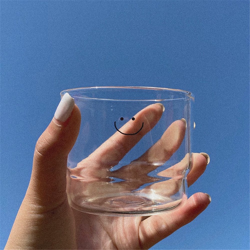 Cốc thủy tinh trong suốt có thể xếp chồng lên nhau dung tích 300ml