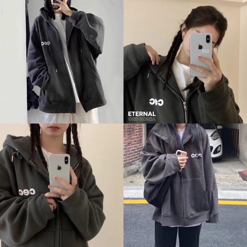 Áo Hoodie zip brand Hàn CEC