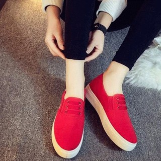 Giày Slip On đế bánh mì đỏ(G8)