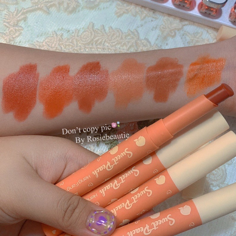 Set 5 son thỏi HENGFANG đào | BigBuy360 - bigbuy360.vn