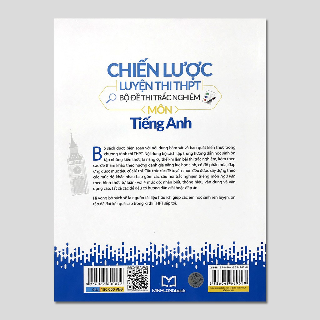 Sách GG: Chiến Lược Luyện Thi THPT - Bộ Đề Thi Trắc Nghiệm Môn Tiếng Anh