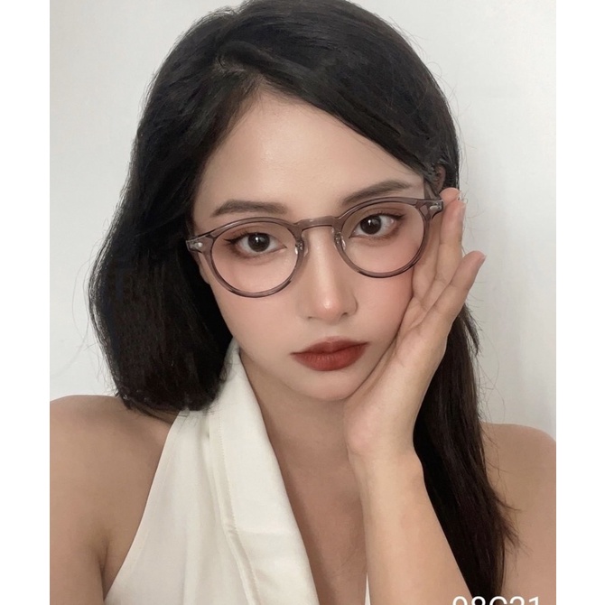 Kính giả cận, gọng kính cận quai mảnh 20509 Gm boost form tròn 2022 Jolie Eyewear chống ánh sáng xanh, UV400