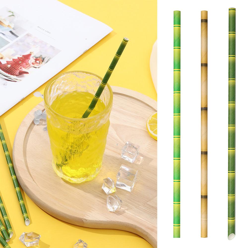 LEISURE Set 25 Ống Giấy Uống Cocktail Thân Thiện Với Môi Trường