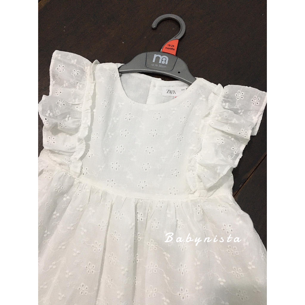 (SIZE 18/24M-7/8Y) ĐẦM ZARA ĐỤC LỖ