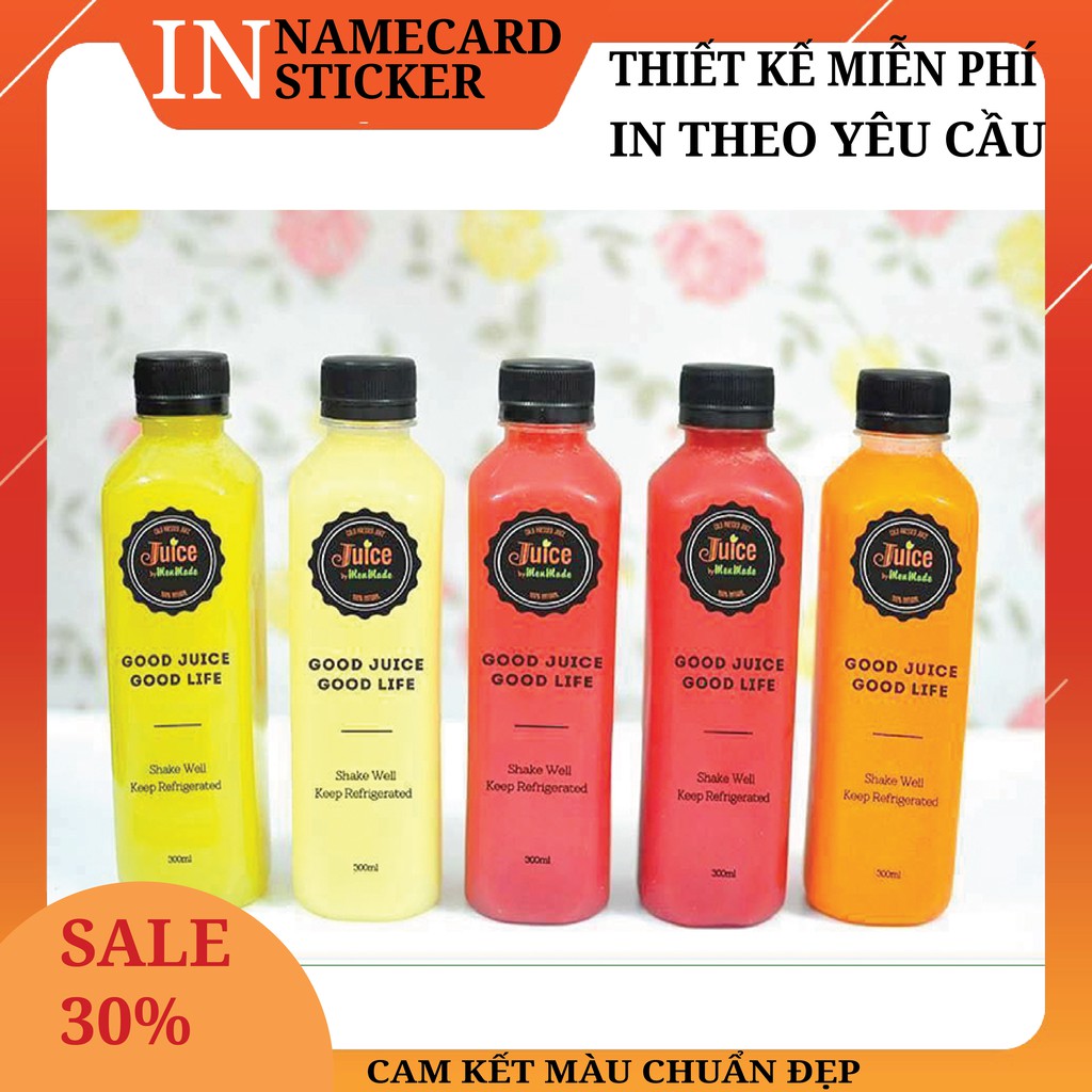 IN STICKER [COMBO 200 STICKER (3X2CM)] - IN TEM NHÃN - STICKER DÁN - IN STICKER THEO YÊU CẦU - THIẾT