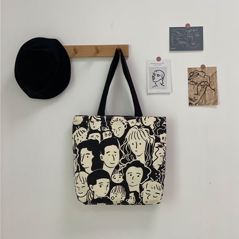 Túi Xách canvas Cỡ Lớn Thời Trang Hàn Quốc