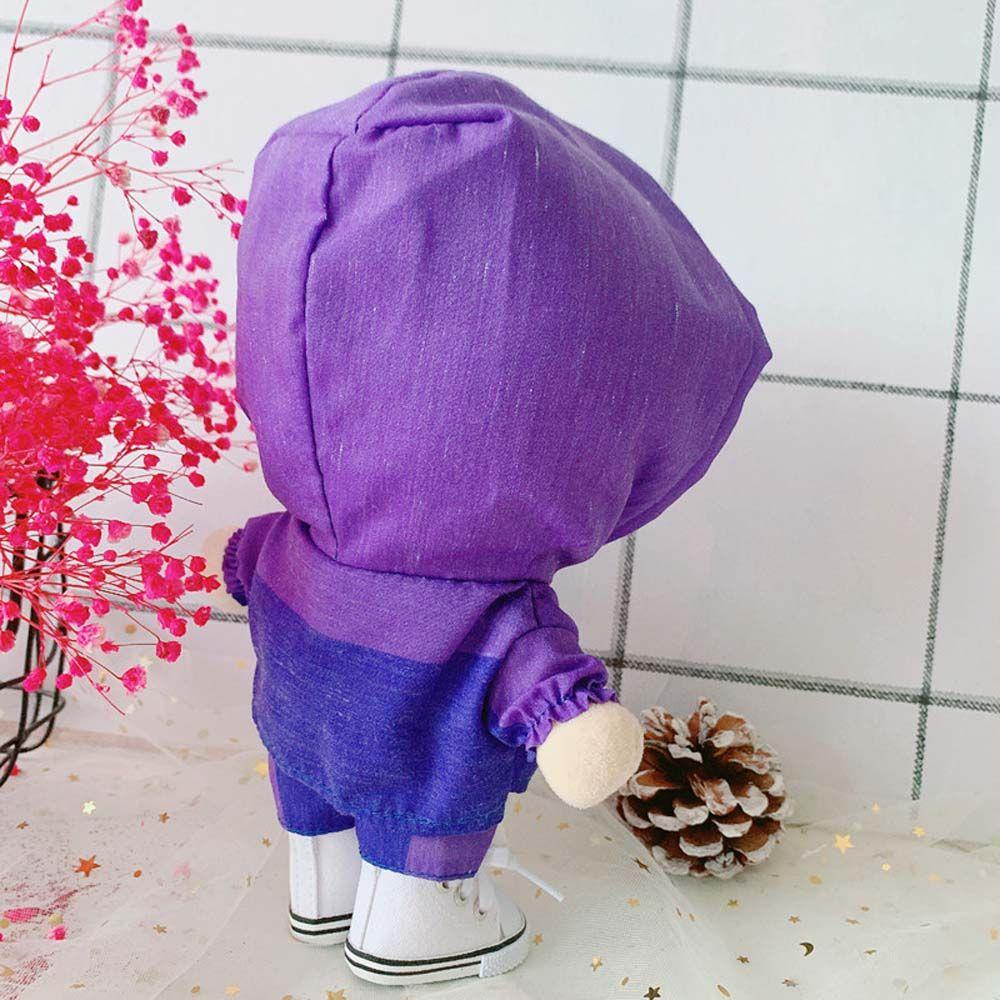 DARNELL Bộ Quần Áo Búp Bê Nhồi Bông Phong Cách Hip hop 20cm