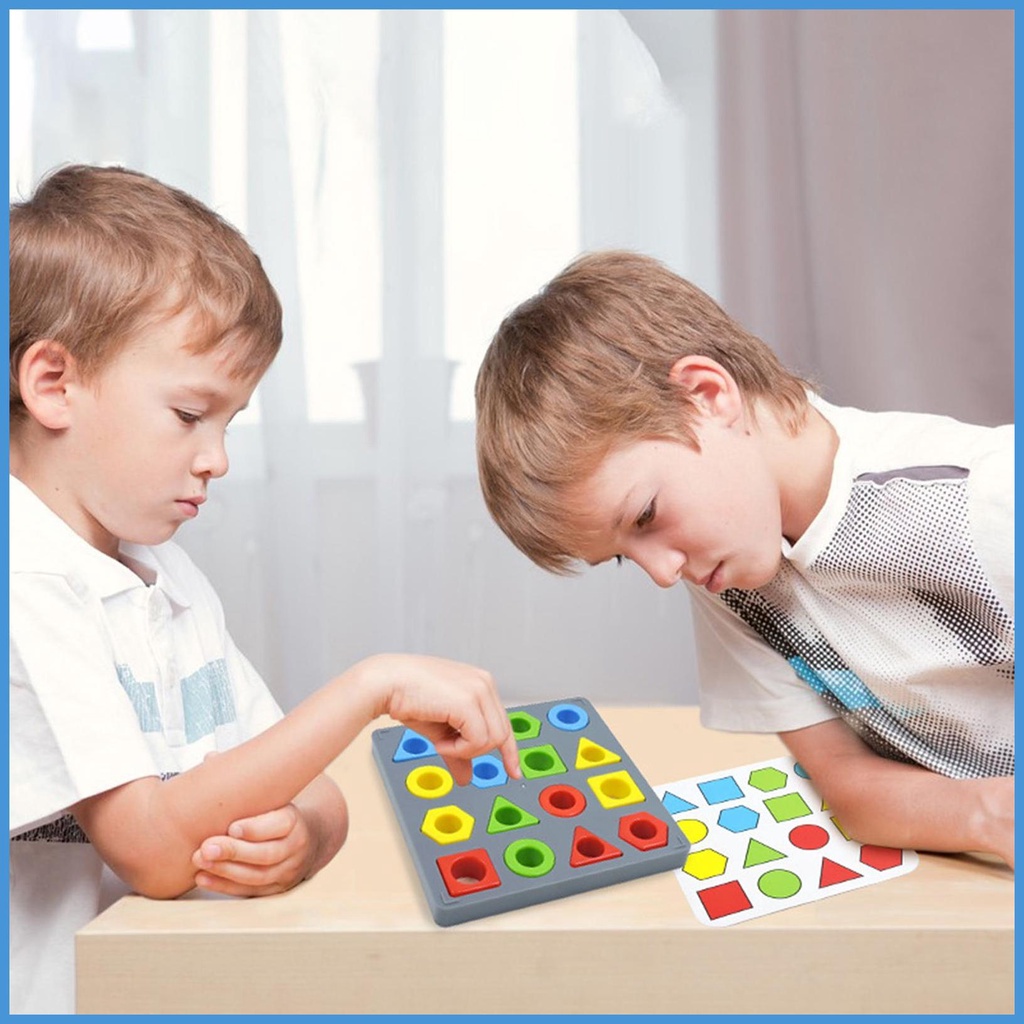 Bộ Đồ Chơi Lắp Ráp Hình Học Nhiều Màu Sắc Cho Bé